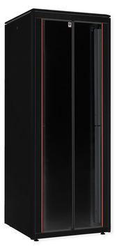ROLINE 19 Zoll Netzwerkschrank Pro 47 HE 800x800 BxT Glastür schwarz von LumaTech