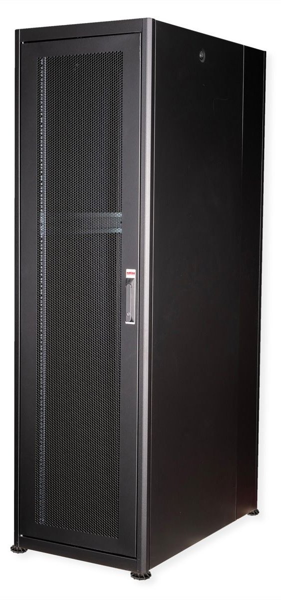 ROLINE 19 Zoll Serverschrank Basic 42 HE 600x1000 BxT perforiert schwarz