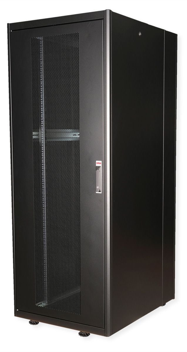ROLINE 19 Zoll Serverschrank Basic 42 HE 800x1000 BxT perforiert schwarz