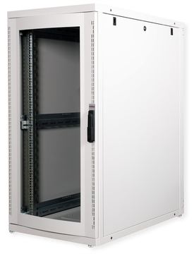 ROLINE 19 Zoll Serverschrank Pro 26 HE 600x1000 BxT grau Plexiglas von LumaTech