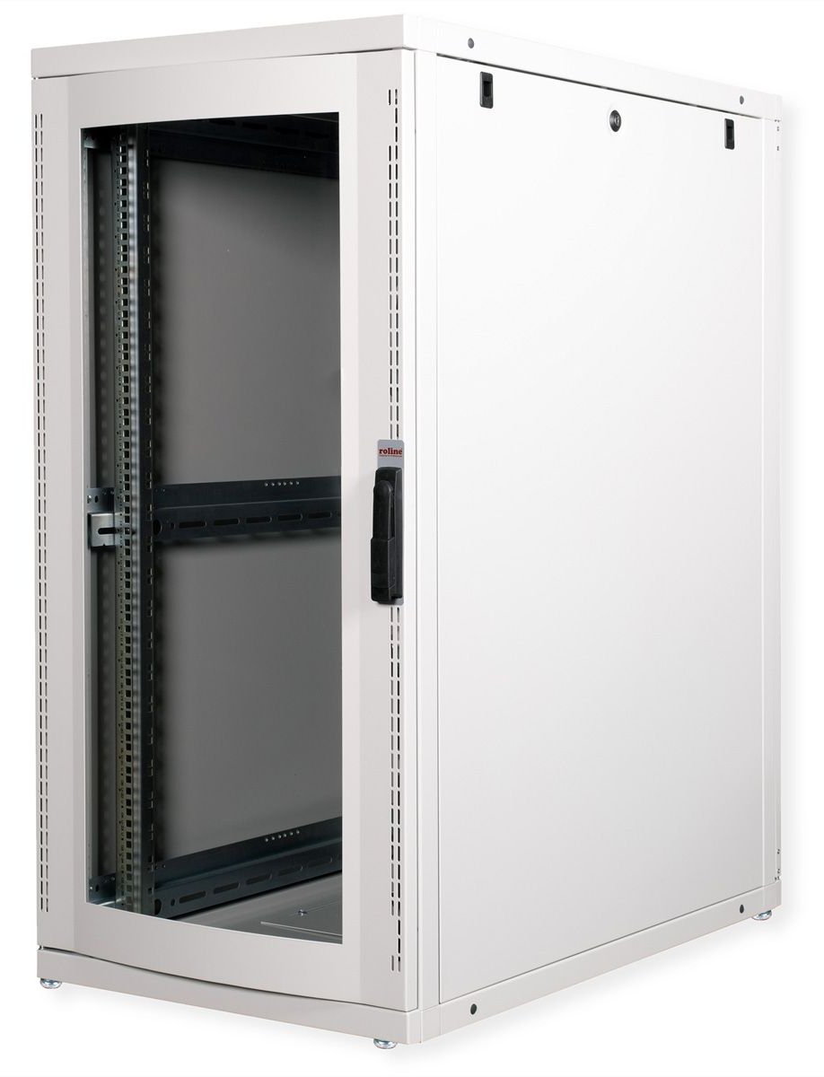 ROLINE 19 Zoll Serverschrank Pro 26 HE 600x1000 BxT grau Plexiglas