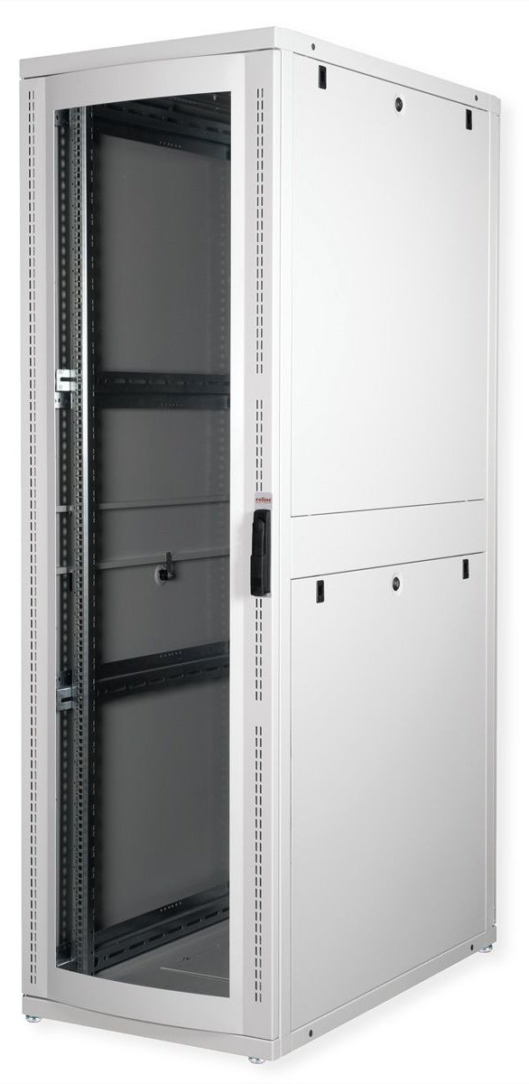 ROLINE 19 Zoll Serverschrank Pro 42 HE 600x1000 BxT grau Plexiglas