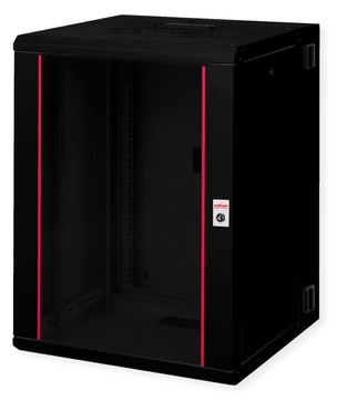 ROLINE 19 Zoll Wandgehäuse Pro 16 HE 600x600 BxT zweiteilig schwenkbar schw - Wandgehäuse von LumaTech