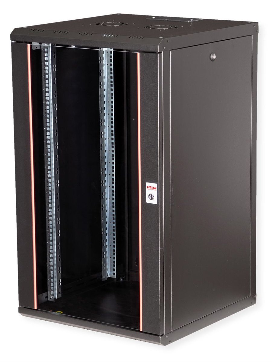 ROLINE 19 Zoll Wandgehäuse Pro 20 HE 600x600 BxT schwarz - Wandgehäuse