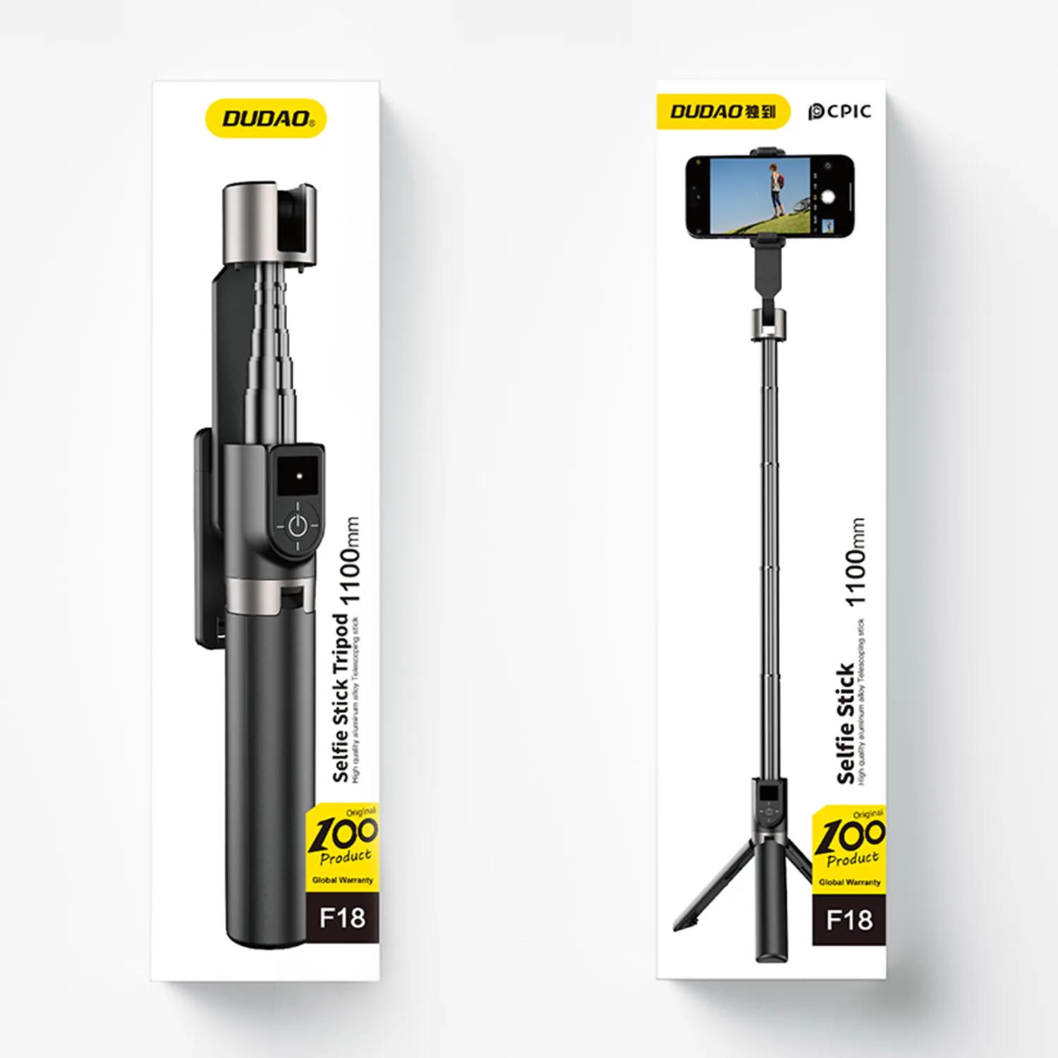 Dudao F18 Selfie Stick Black, Ansicht 2