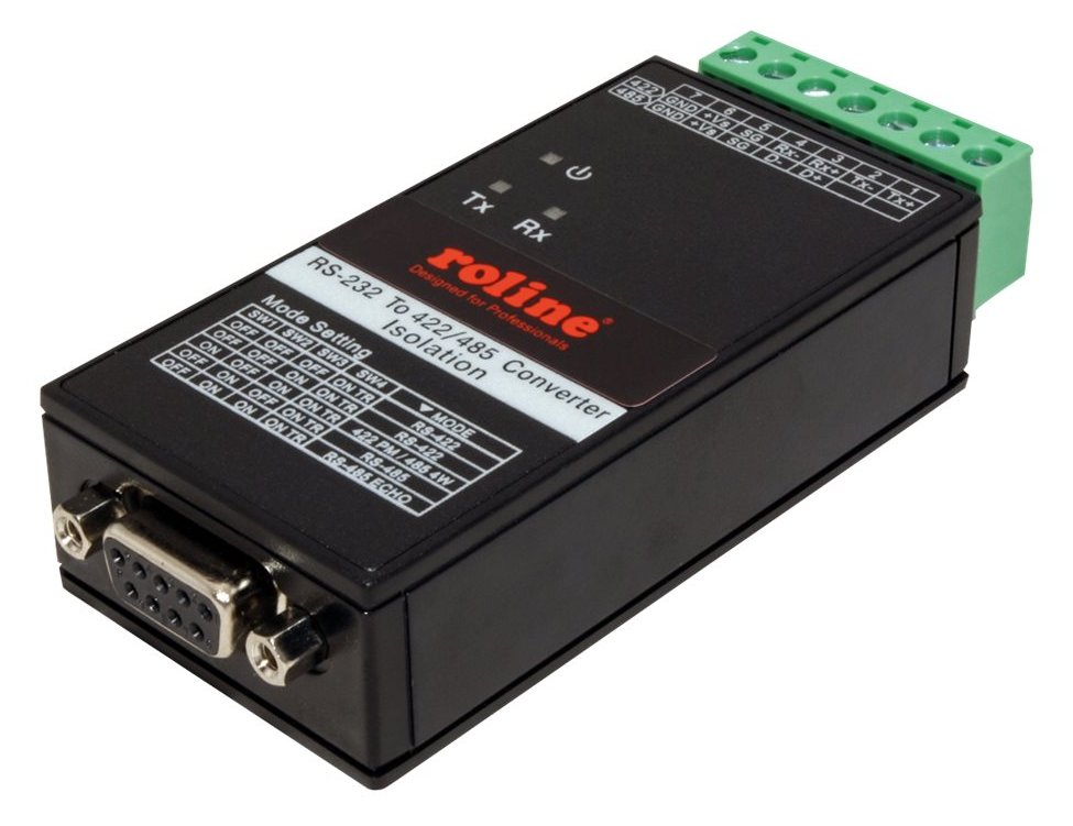 ROLINE RS232 to RS422/485 converter - Serieller Adapter