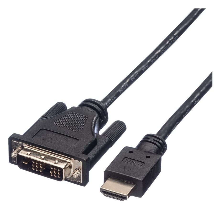 ROLINE Videokabel - HDMI (M) bis DVI-D (M)