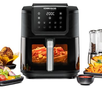 ROMMELSBACHER FRH 1700 - Heißluftfritteuse - 8 l - 1 kg - 60 °C - 200 °C - 60 min von LumaTech