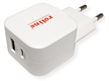 ROTRONIC-SECOMP Roline - Netzteil - 20 Watt - 3 A - PD, QC 3.0 - 2 Ausgabeanschlussstellen (USB, USB-C) von LumaTech