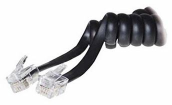 S/CONN maximum connectivity Hörerkabel gewendelt Western/Western 4/4 RJ10 schw. TC 70135-7 - Kabel - Telefon von LumaTech