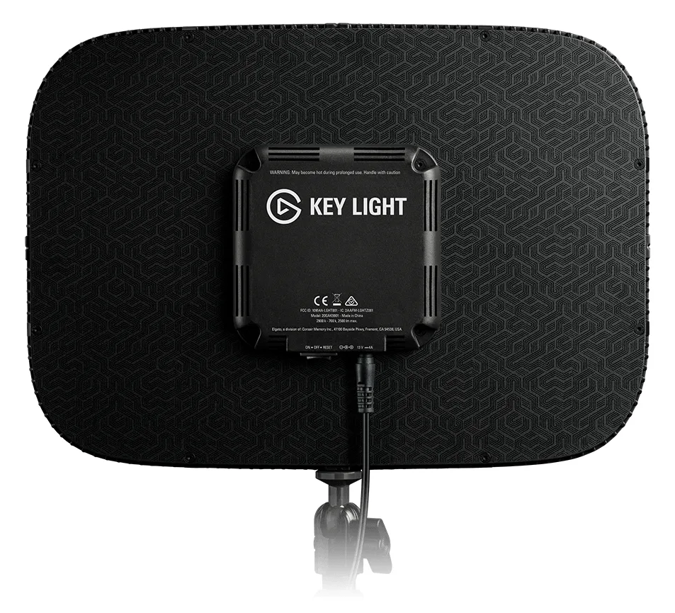 Elgato Key Light Professional Studio and Streaming Lighting (10GAK9901) - 45 W - LED - Schwarz - 7000 K - 2800 lm, Ansicht 3
