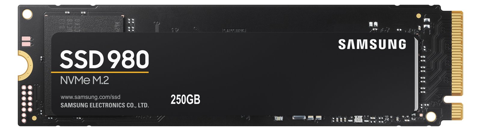 Samsung 980 MZ-V8V250BW - SSD - verschlüsselt - 250 GB - intern - M.2 2280 - PCIe 3.0 x4 (NVMe)