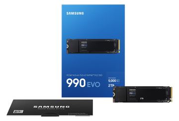 Samsung 990 EVO MZ-V9E2T0BW - SSD - verschlüsselt - 2 TB - intern - M.2 2280 - PCI Express 5.0 x4 (NVMe) von LumaTech