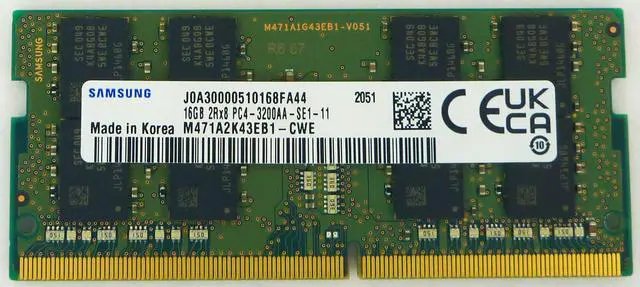 Samsung DDR4 - Modul - 16 GB - SO DIMM 260-PIN - 3200 MHz