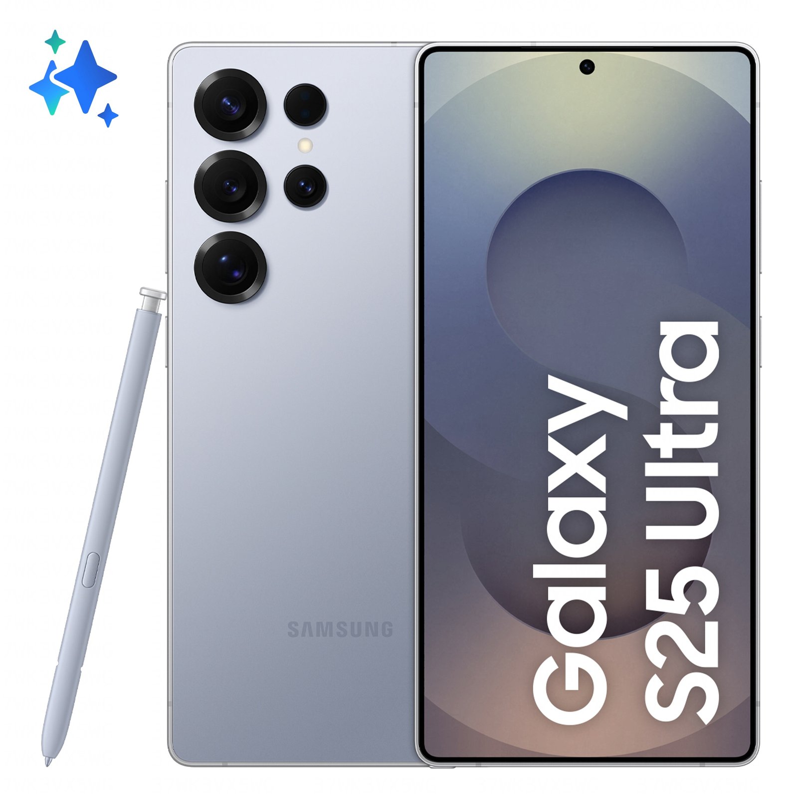 Samsung Galaxy S25 Ultra - 5G Smartphone - Dual-SIM - RAM 12 GB / Speicher 512 GB - OLED - 6.9 - Silber/Blau