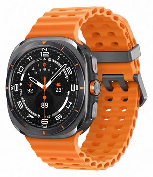 Samsung Galaxy Watch Ultra - 47 mm - titanfarben grau - intelligente Uhr mit Marineband - Orange - S/M/L - 3.73 cm von LumaTech