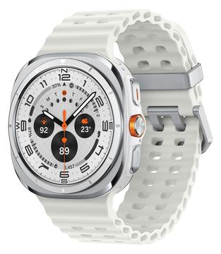 Samsung Galaxy Watch Ultra - 47mm - Titanweiß - intelligente Uhr mit Marineband - weiß - Bandgröße: S/M/L - Anzeige 1.5 von LumaTech