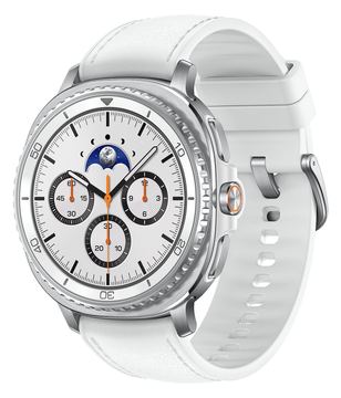Samsung Galaxy Watch8 Classic - 46 mm - intelligente Uhr mit Hybridband - Hybrid-Eco-Leder - S/M/L - Anzeige 3.4 cm - Weiß von LumaTech