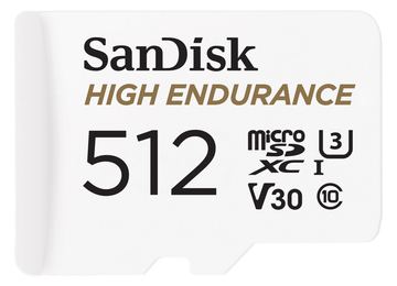 SanDisk High Endurance microSDXC 512GB+ SD Adapter up to 20K Hours Full HD/4K videos von LumaTech