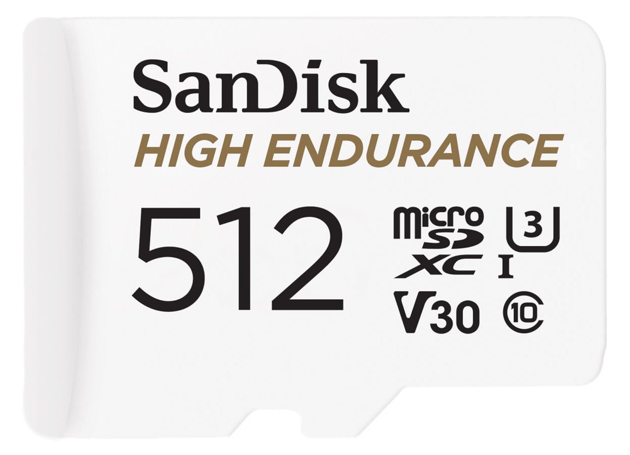 SanDisk High Endurance microSDXC 512GB+ SD Adapter up to 20K Hours Full HD/4K videos