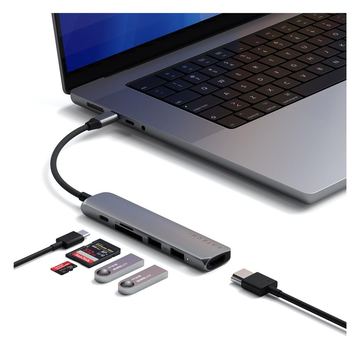 Satechi 6-in-1 - Dockingstation - USB-C 3.2 Gen 2 von LumaTech