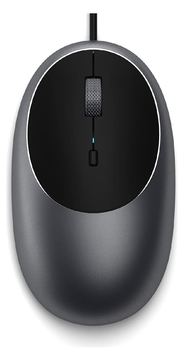 Satechi C1 - Beidhändig - IR LED - USB Typ-C - 3200 DPI - Schwarz - Grau von LumaTech