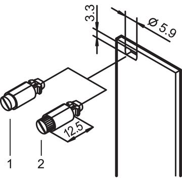 SCHROFF 1/4 TURN.FSTNR.DEF.LOCK 100PC von LumaTech