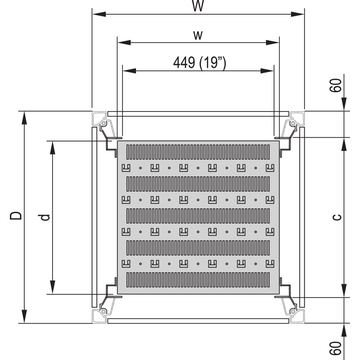 SCHROFF 19-Fachboden, stationär, 75 kg - 19FACHB.STAT.600B 900T 7021 (22117844) - SCHROFF 19-Fachboden - stationär von LumaTech