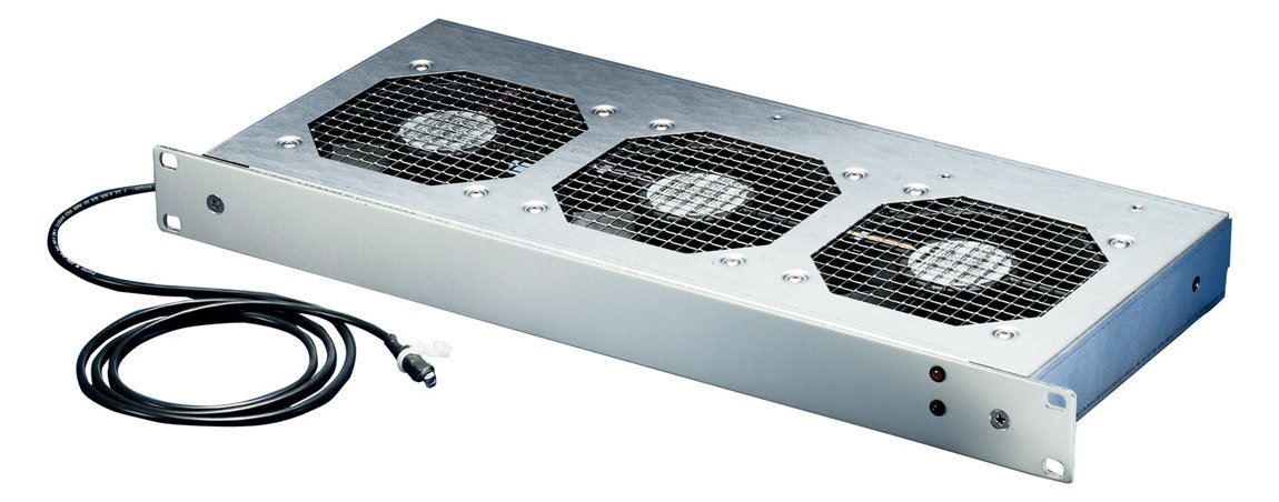 SCHROFF 19FAN TRAY 1U 3FANS 24V TEMP.