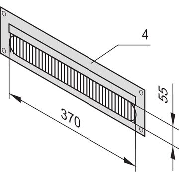 SCHROFF 19PANEL 4U BRUSH CABLE ENTRY - Rack-Zubehör von LumaTech