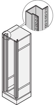 SCHROFF 19PANEL/SLIDE MOUNT 34U ZINC (2X) - Rack-Zubehör von LumaTech