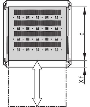 SCHROFF 19SHELF TELE.2U 600D RAL7035 - Rack-Zubehör von LumaTech