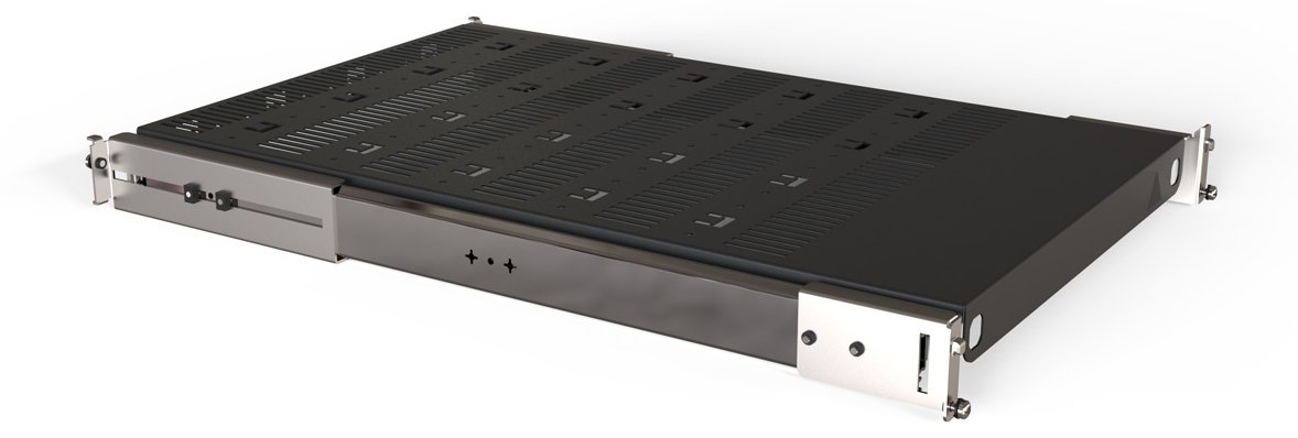 SCHROFF 19SHELF TELE.2U 800D RAL7021 - Rack-Zubehör