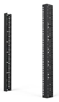 SCHROFF 19-Winkelprofil mit Universal-Lochung (EIA), RAL 7021 - WINKELPROFIL 1916HE 7021(2X) (23130019) - SCHROFF 19 von LumaTech