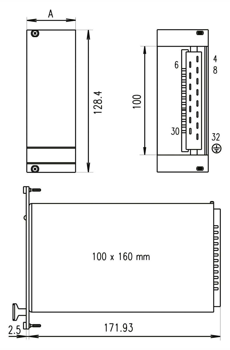 SCHROFF 21005475 Frontplatte 1 St.