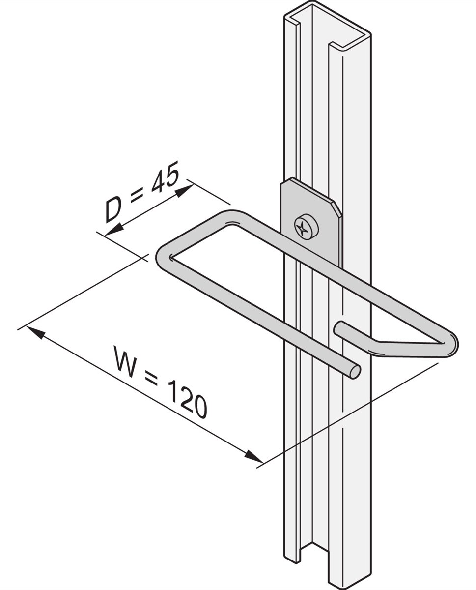 SCHROFF CABLE EYES F.C-RAIL 45X120MM 4X
