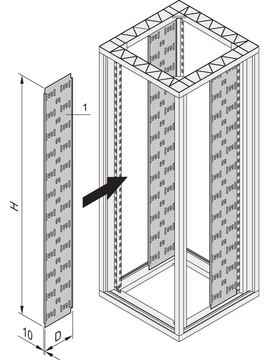 SCHROFF CABLE TRAY 2000H 150D (2X) von LumaTech