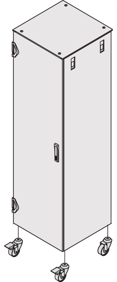 SCHROFF CASTORS, 2 W. LOCKING 500KG