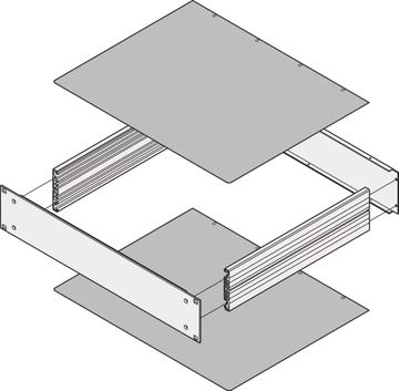 SCHROFF COVER PLATE 460D PLAIN von LumaTech