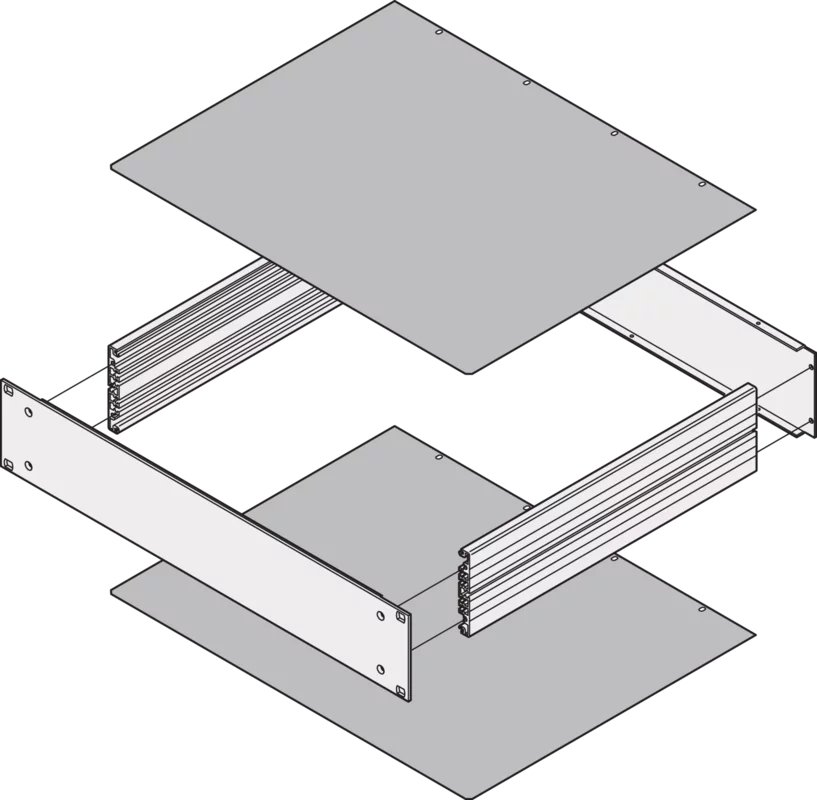 SCHROFF COVER PLATE 460D PLAIN