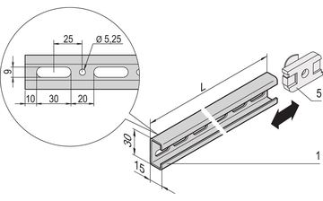 SCHROFF C-RAIL F.600W CABINET 450L 4X von LumaTech
