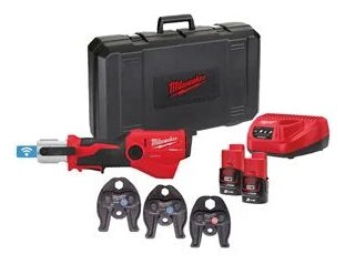Milwaukee M12 ONEHPT-202C V-Set 2 Akku-Presswerkzeug mit One-Key