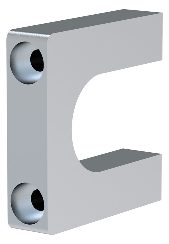 SCHROFF FRONT-HANDLE 1U MULTIPAC(2X)