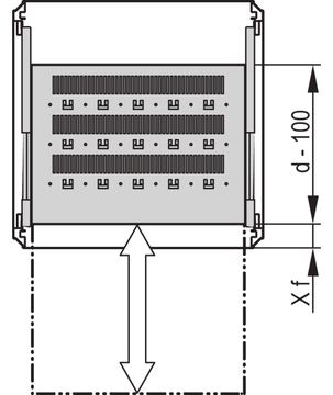 SCHROFF GESTELL AUSZ.FACH. 800B 700T von LumaTech