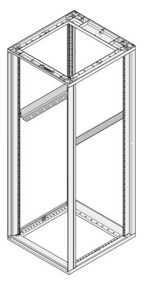 SCHROFF Gleitschienenset - 1U - 48.3 cm (19)