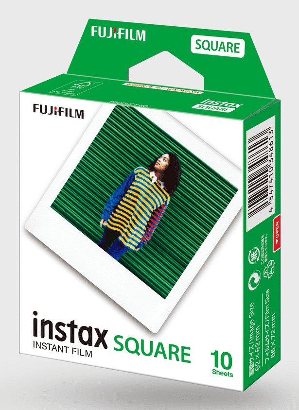 Fujifilm Instant-Farbfilm Instax Square 1 Kassette 16899893
