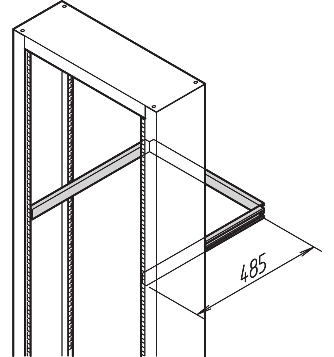 SCHROFF KABELABFANGSCHIENE 483L