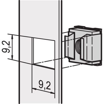 SCHROFF KAEFIGMUTTERN M5 50STK von LumaTech