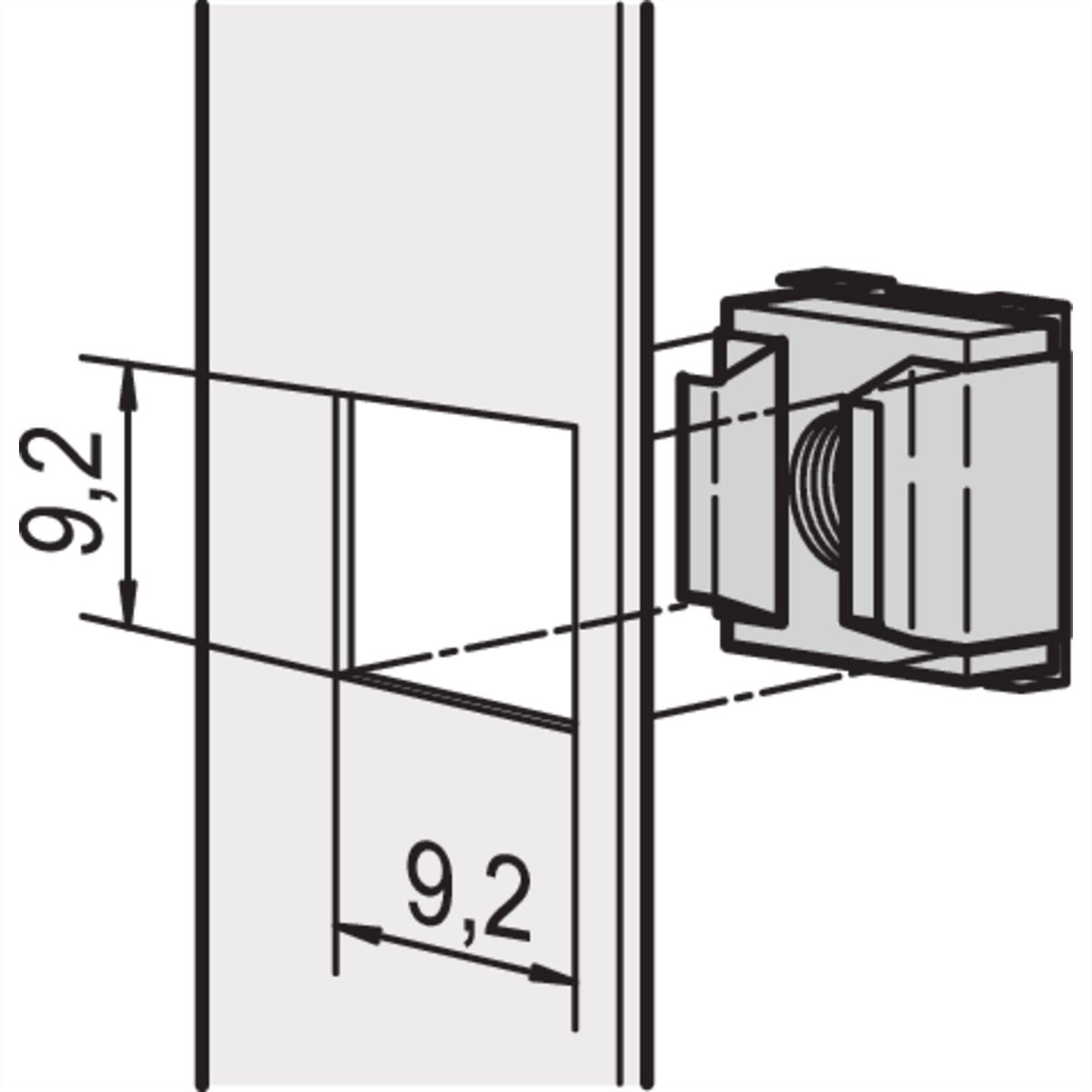 SCHROFF KAEFIGMUTTERN M5 50STK