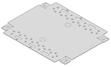 SCHROFF MONTAGEPLATTE 310B 221T von LumaTech